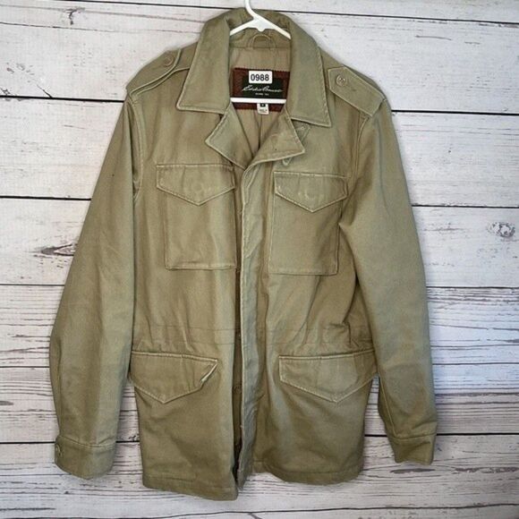 VTG Eddie Bauer Explorer Field Coat Expedition/Military Jacket Men Size M Gray
